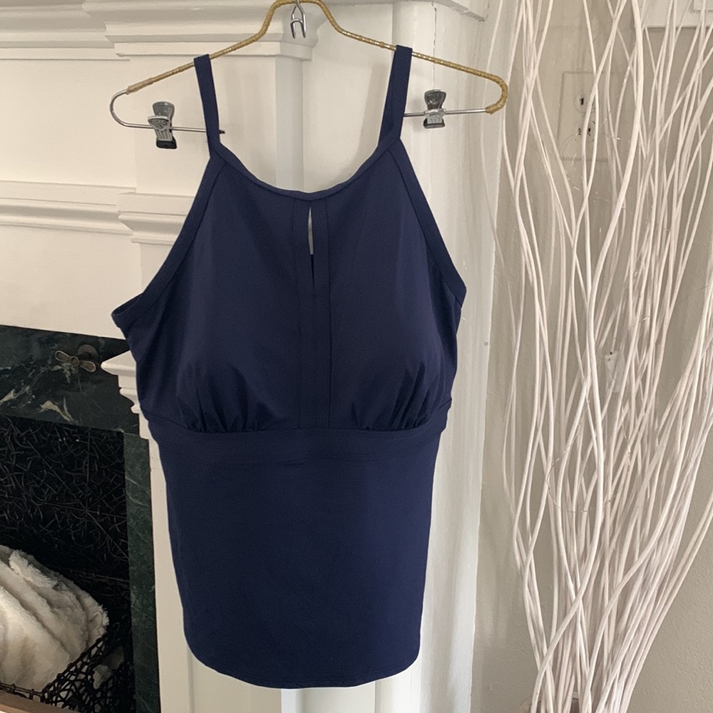 Lands end Tankini swim top  blue keyHOLE - Picture 7 of 8